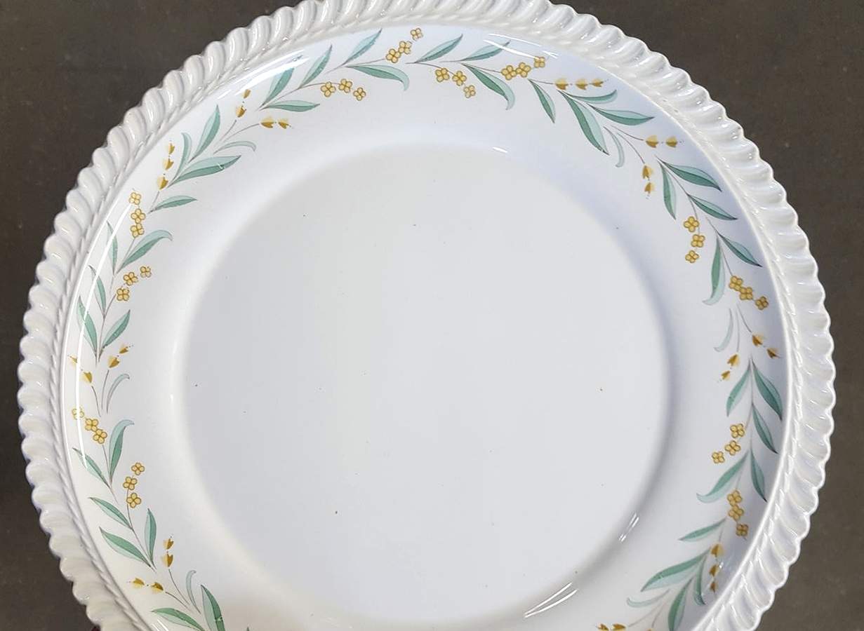 Green Regal Dinner Plate by Harker-1