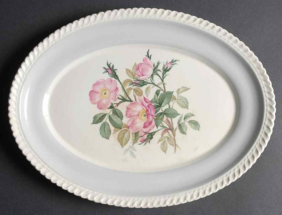 HAR1 12" Oval Serving Platter by Harker-1