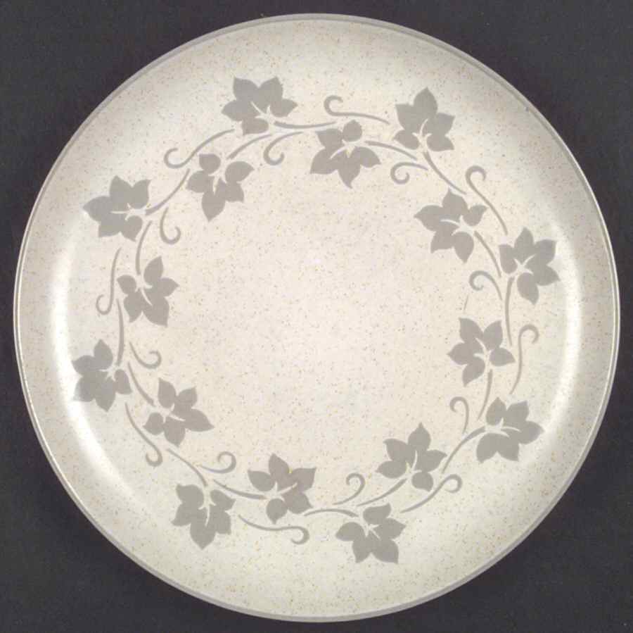Ivy Wreath Gray Dinner Plate by Harker-1