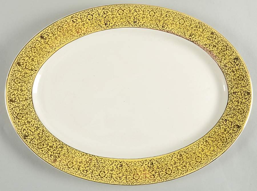 HAR16 15" Oval Serving Platter by Harker-1