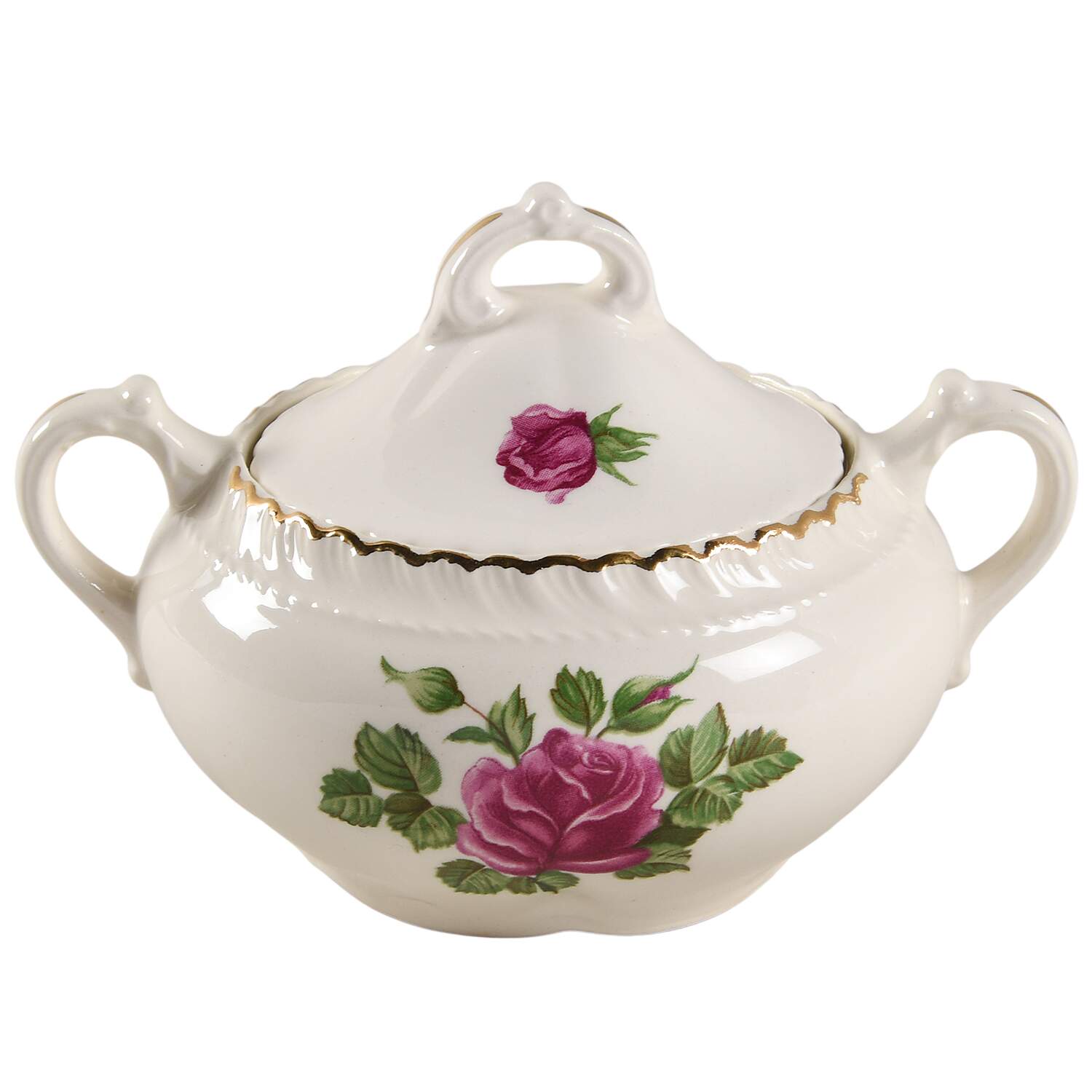 HAR17 Sugar Bowl & Lid by Harker-1