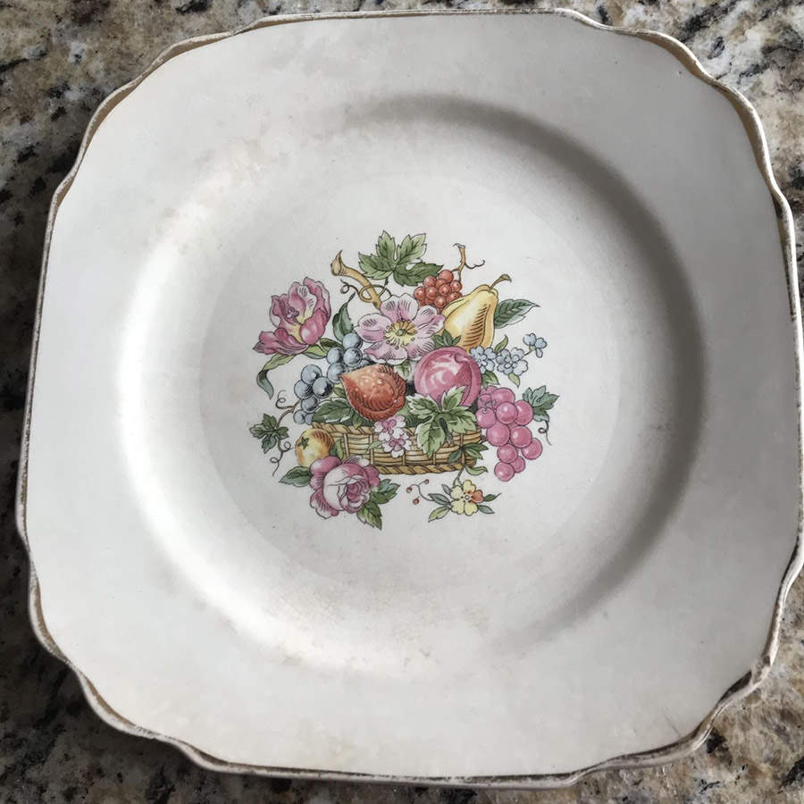 Lovelace Square Bread & Butter Plate by Harker-1