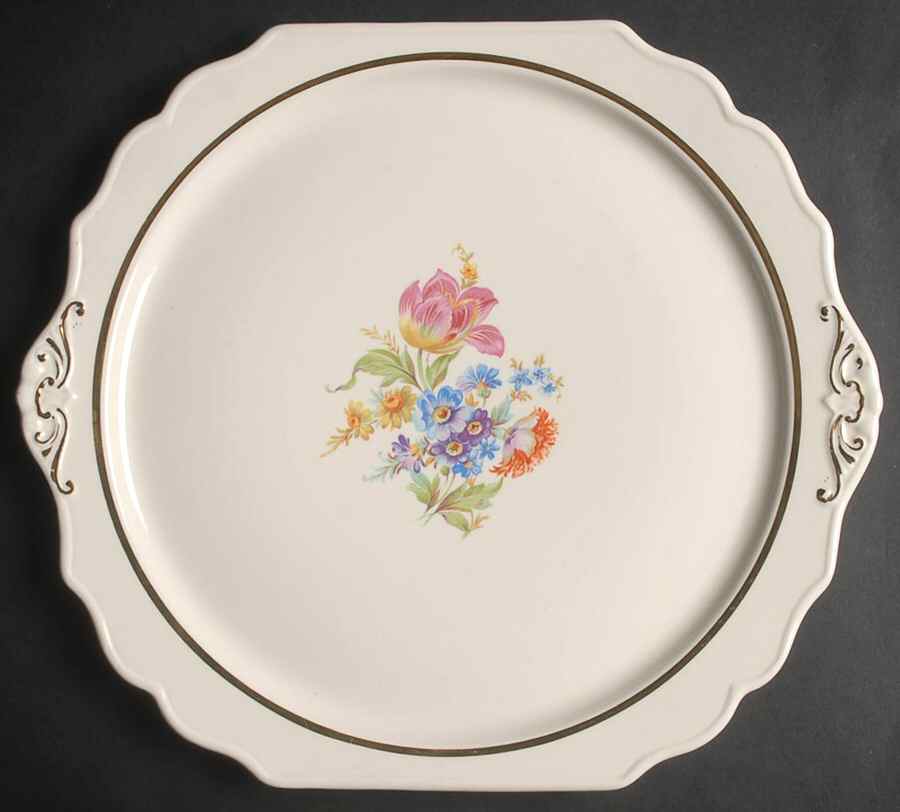 HAR8 Square Handled Cake Plate by Harker-1