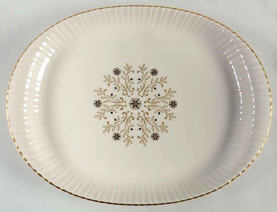 Forget Me Not 13" Oval Serving Platter by Harker-1