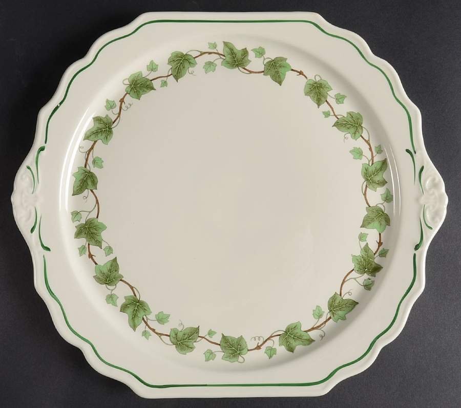 Ivy Square Handled Cake Plate by Harker-1