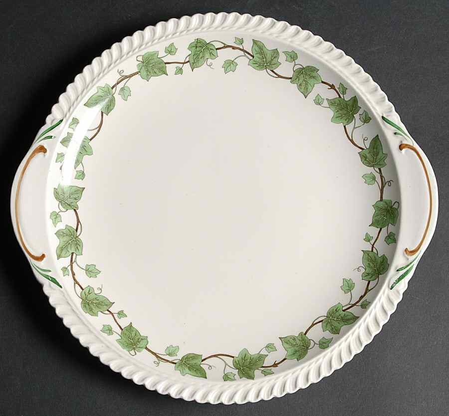 Ivy Handled Cake Plate by Harker-1