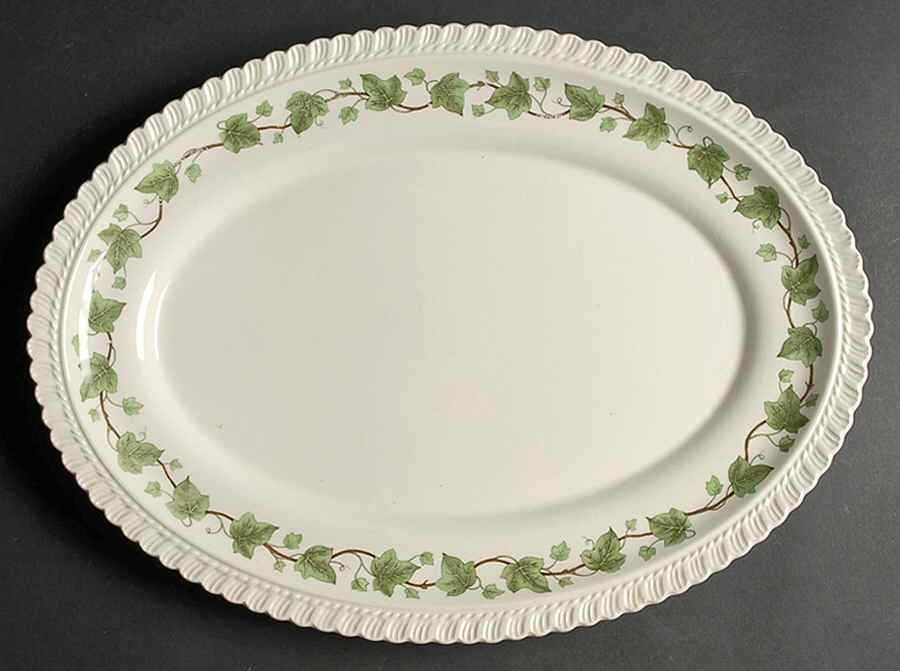Ivy 16" Oval Serving Platter by Harker-1