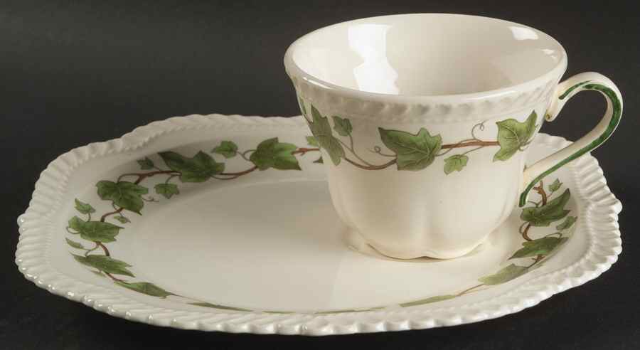 Ivy Snack Plate & Cup Set by Harker-1