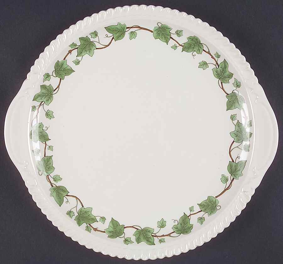 Ivy Handled Cake Plate by Harker-1