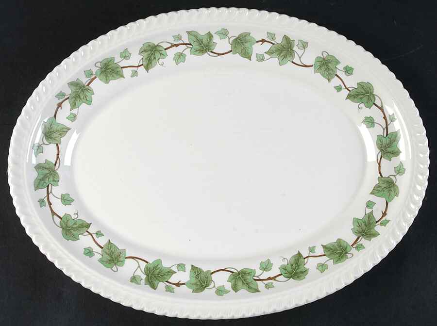 Ivy 12" Oval Serving Platter by Harker-1