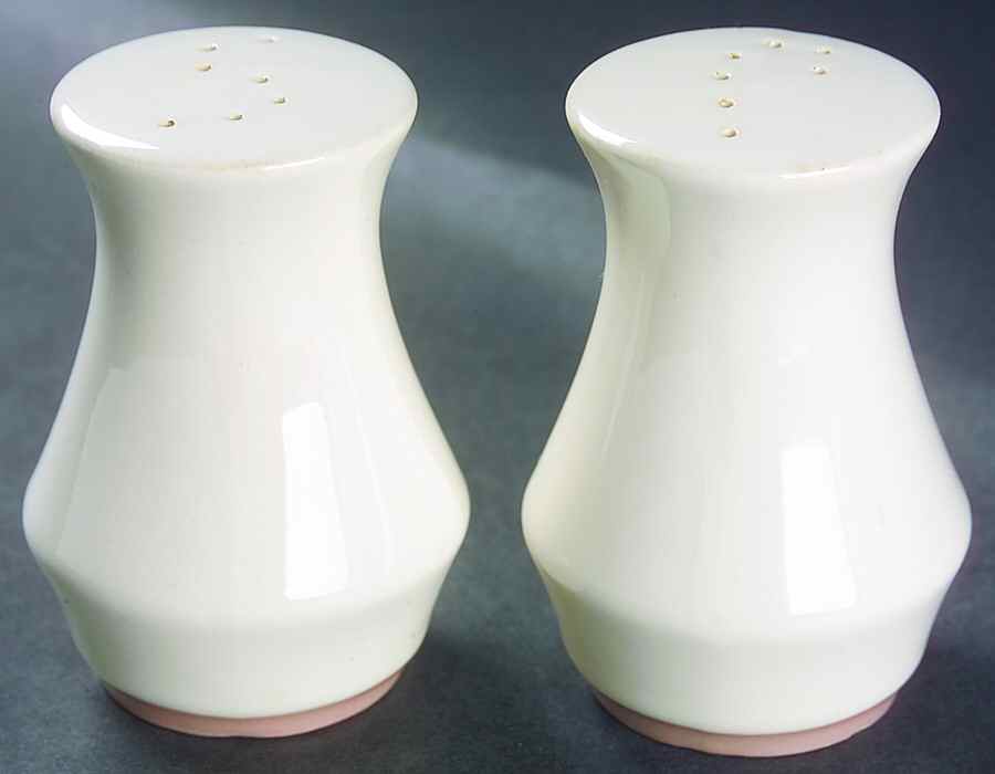 Laurelton Beige Salt & Pepper Set by Harker-1
