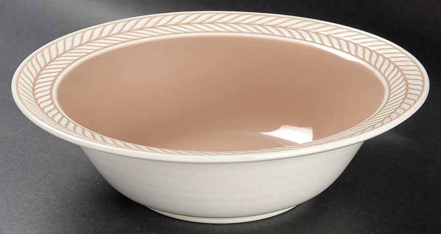 Laurelton Beige 9" Round Vegetable Bowl by Harker-1