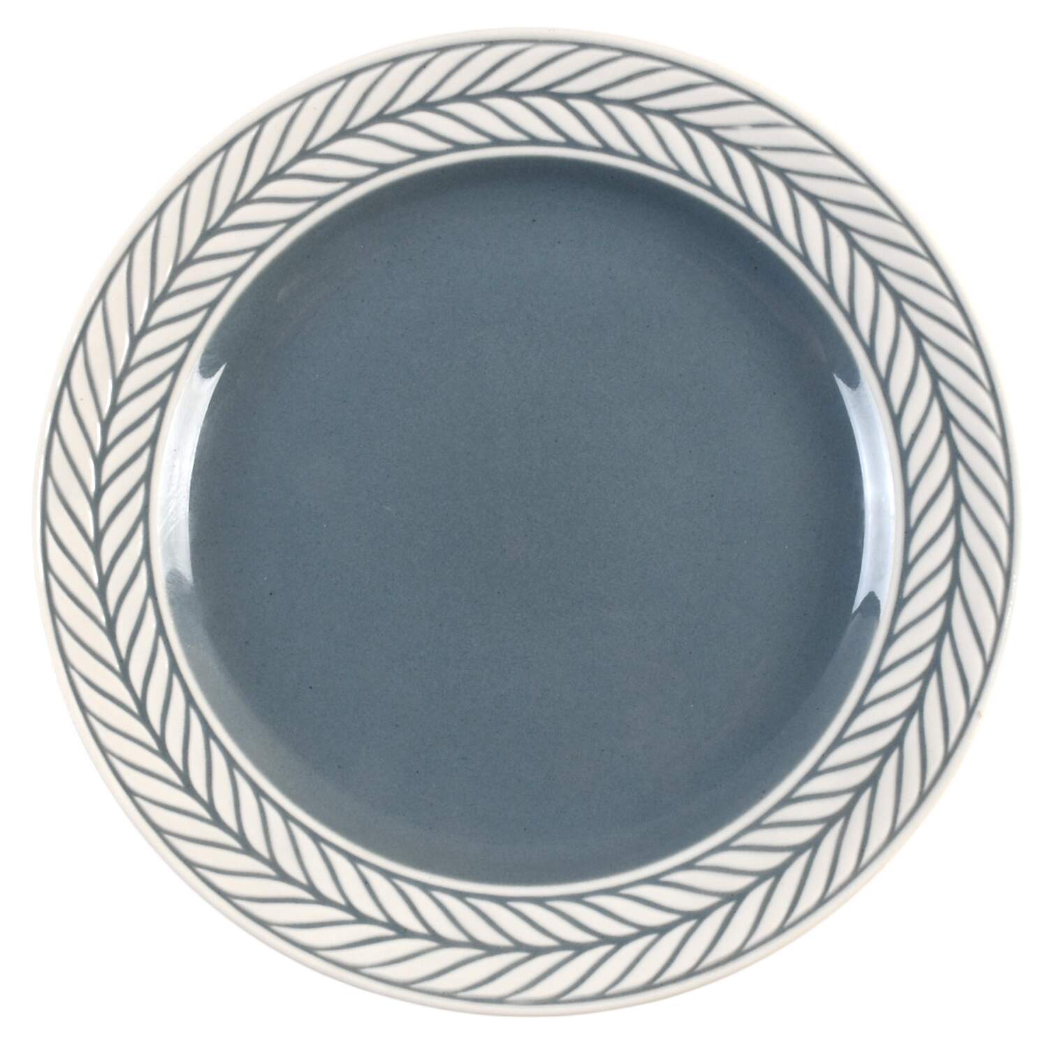Laurelton Teal Salad Plate by Harker-1