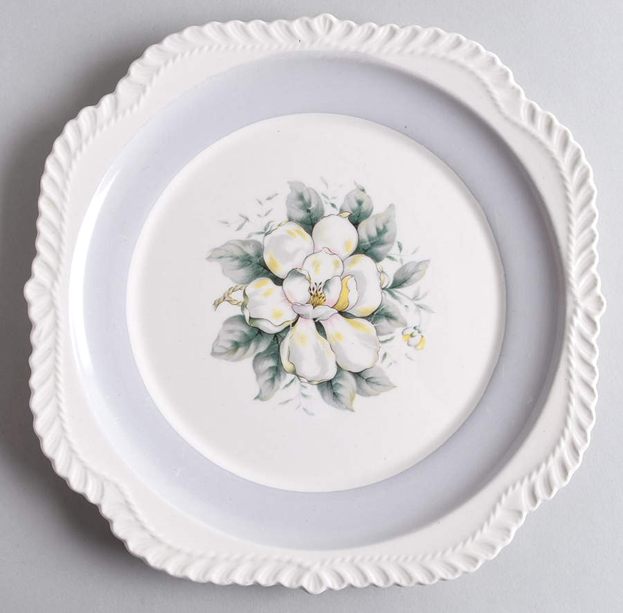 Magnolia Square Salad Plate by Harker-1