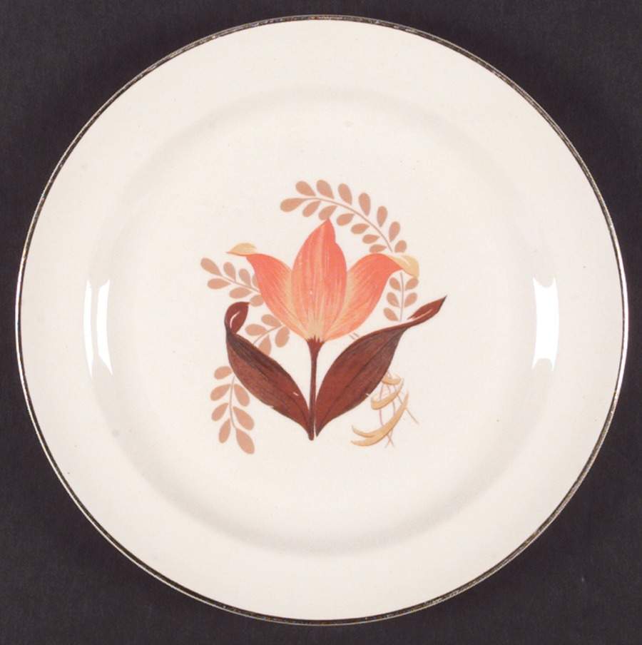 Modern Tulip Luncheon Plate by Harker-1