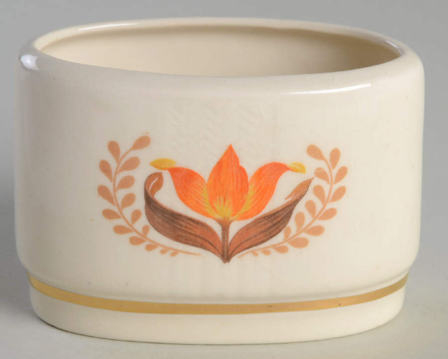 Modern Tulip Sugar Bowl No Lid by Harker-1