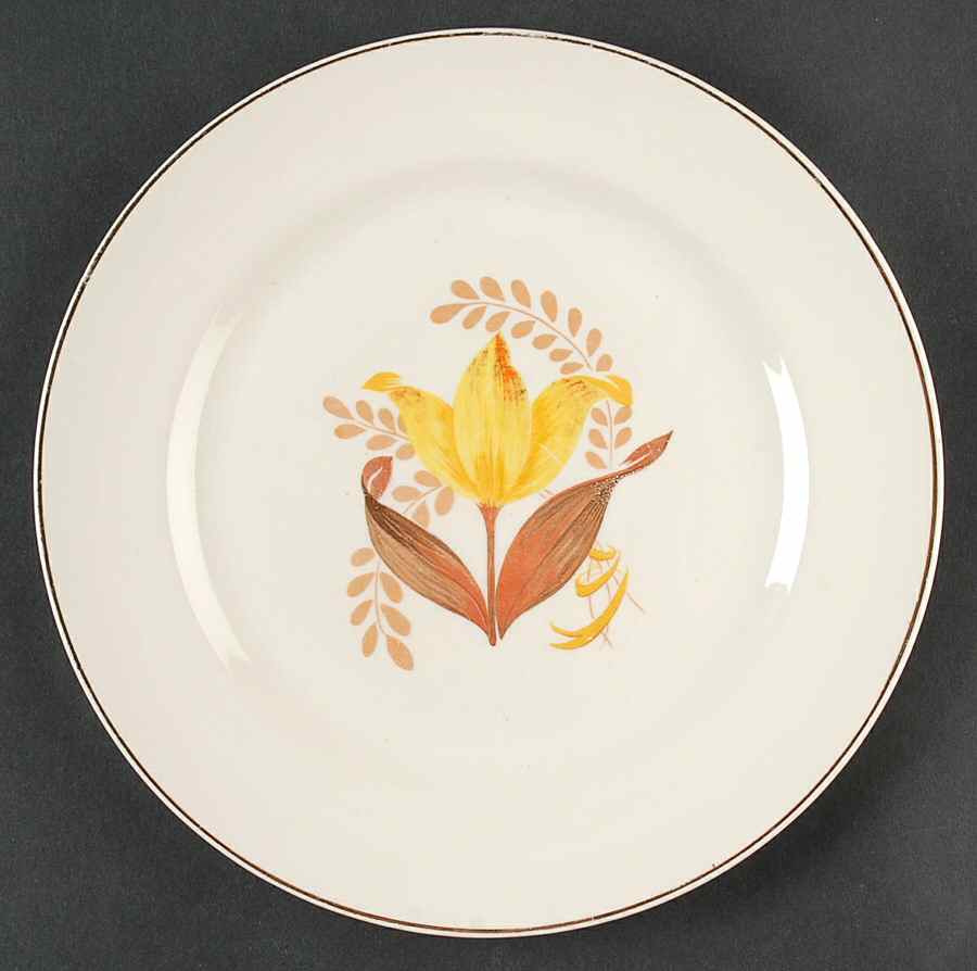 Modern Tulip Luncheon Plate by Harker-1