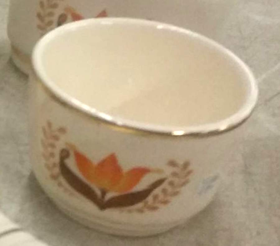 Modern Tulip Custard Cup by Harker-1