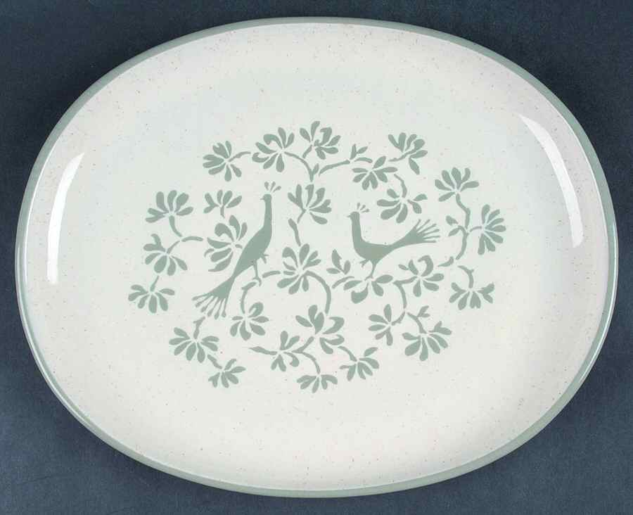 Peacock Alley 13" Oval Serving Platter by Harker-1