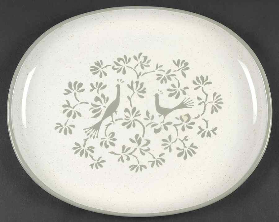 Peacock Alley 13" Oval Serving Platter by Harker-1