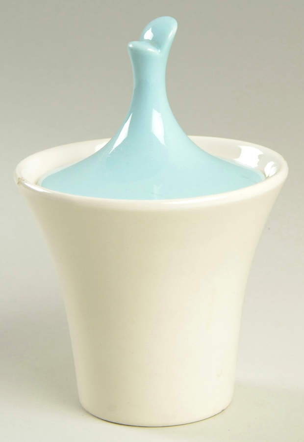Petit Fleurs (Round, Smooth Edge) Sugar Bowl & Lid by Harker-1