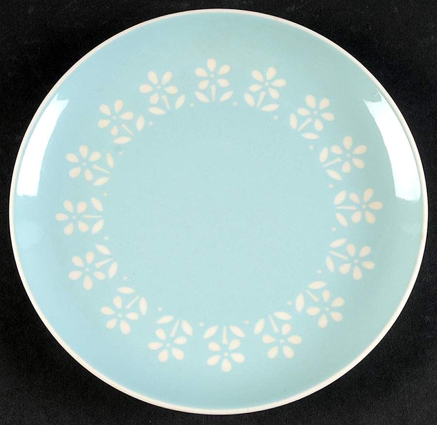 Petit Fleurs (Round, Smooth Edge) Salad Plate by Harker-1