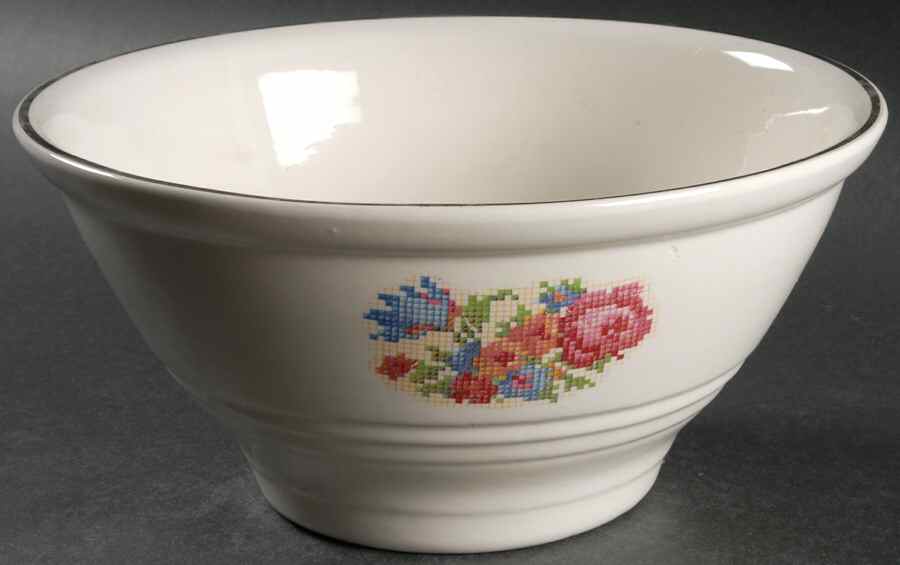 Petit Point 9" Mixing Bowl by Harker-1