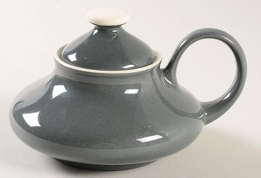 Pine Cone Sugar Bowl & Lid by Harker-1