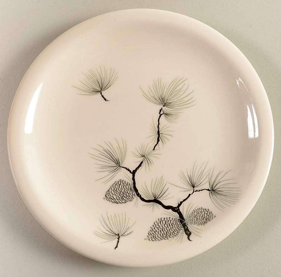 Pine Cone Bread & Butter Plate by Harker-1