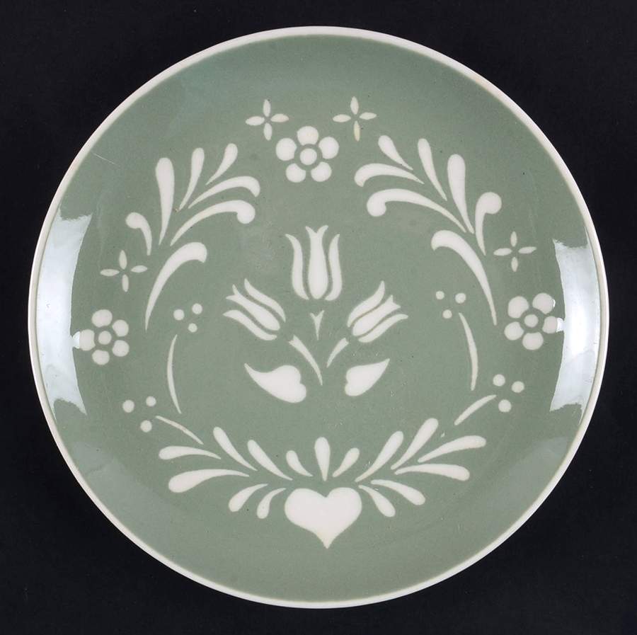Provincial Tulip Green Salad Plate by Harker-1