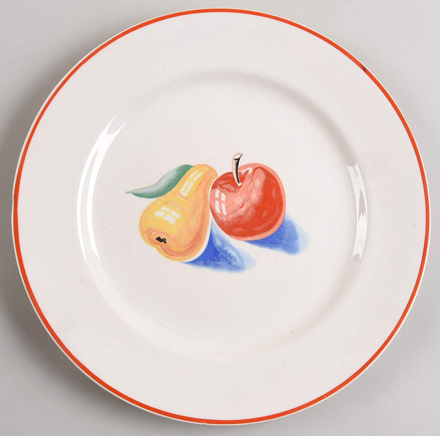 Red Apple II Hotoven Dinner Plate by Harker-1