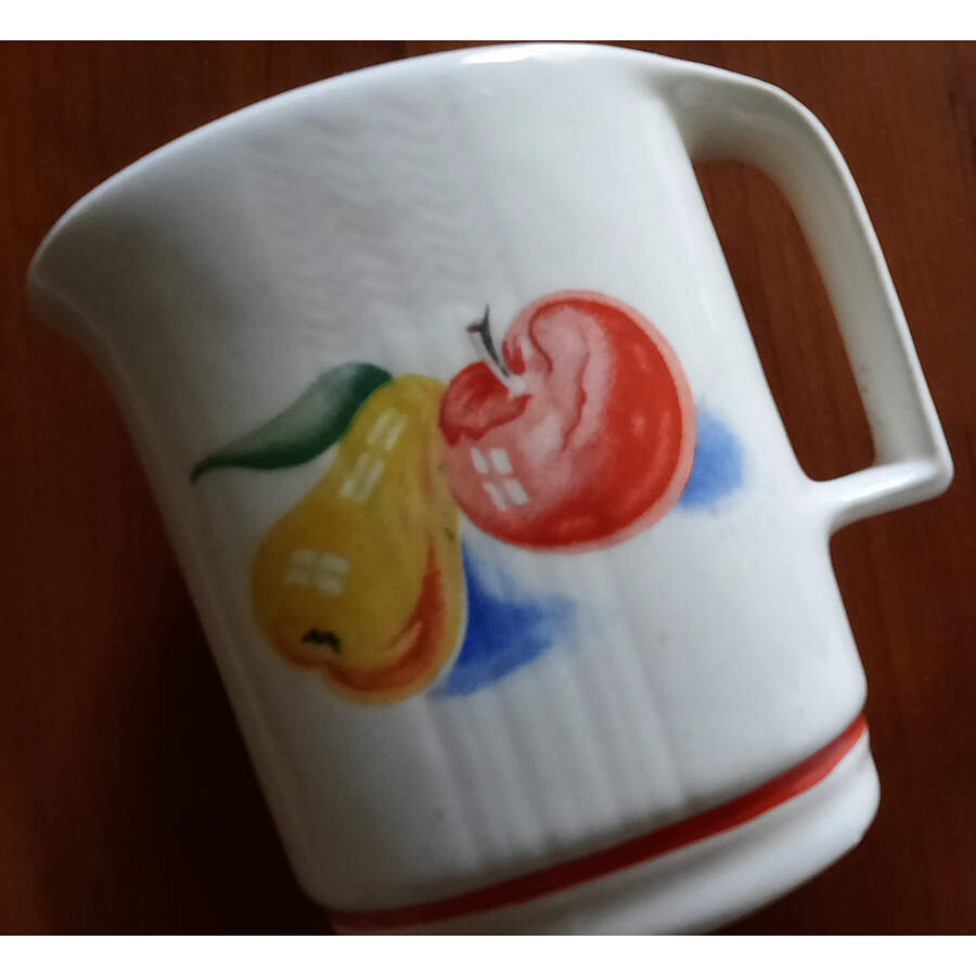 Red Apple II Hotoven Creamer by Harker-1