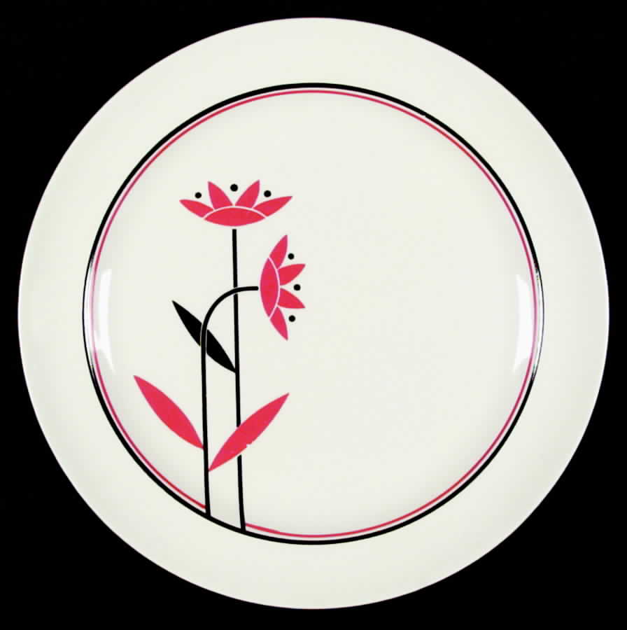 Red Daisies Dinner Plate by Harker-1