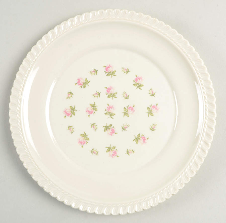 Rosebud Bouquet (No Trim) Salad Plate by Harker-1