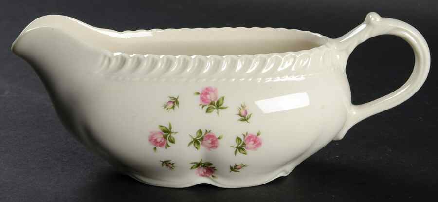 Rosebud Bouquet (No Trim) Gravy Boat by Harker-1