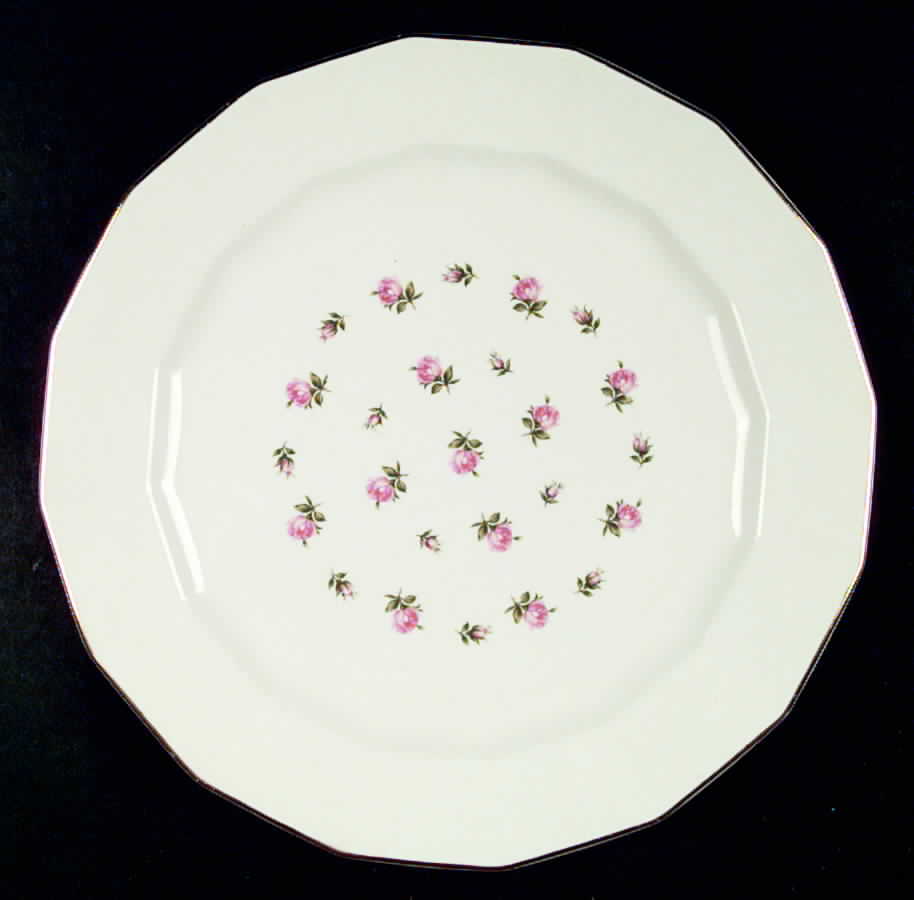 Rosebud Dinner Plate by Harker-1