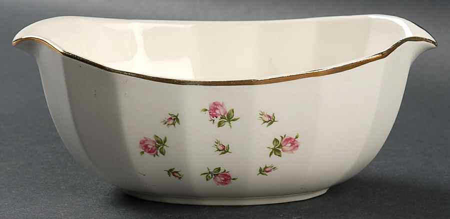 Rosebud Gravy Boat by Harker-1