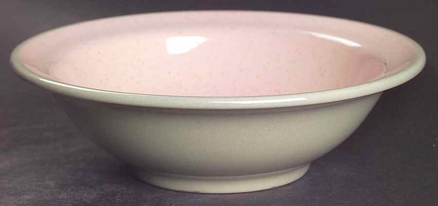 Shell Pink Rim Cereal Bowl by Harker-1