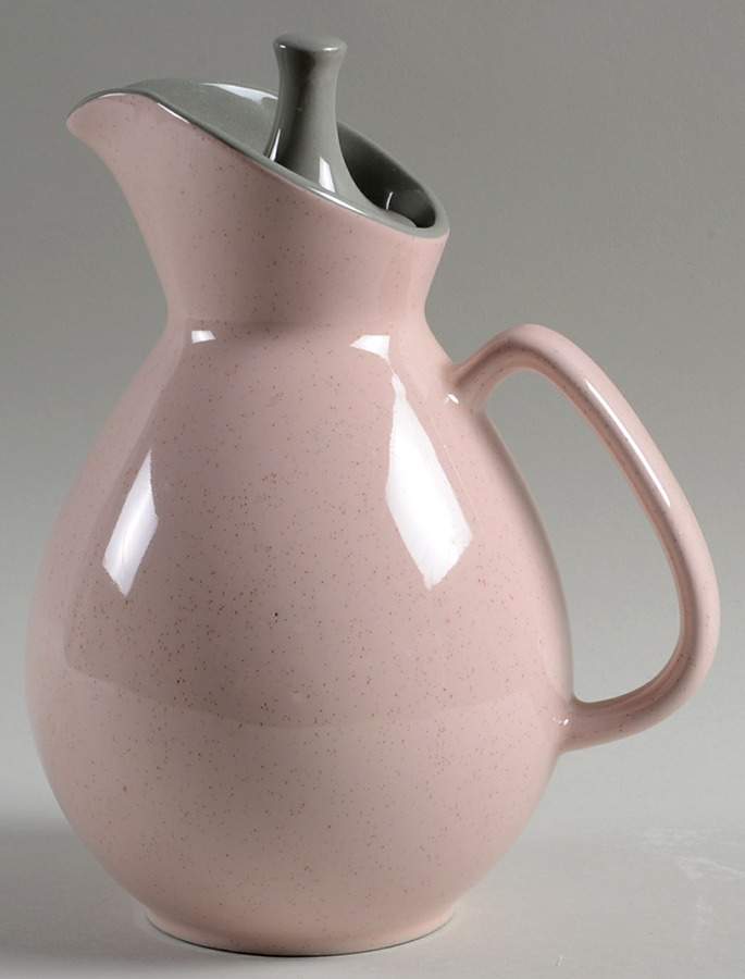 Shell Pink Pitcher & Lid by Harker-1