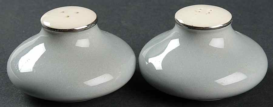 Slender Leaf Gray Salt & Pepper Set by Harker-1