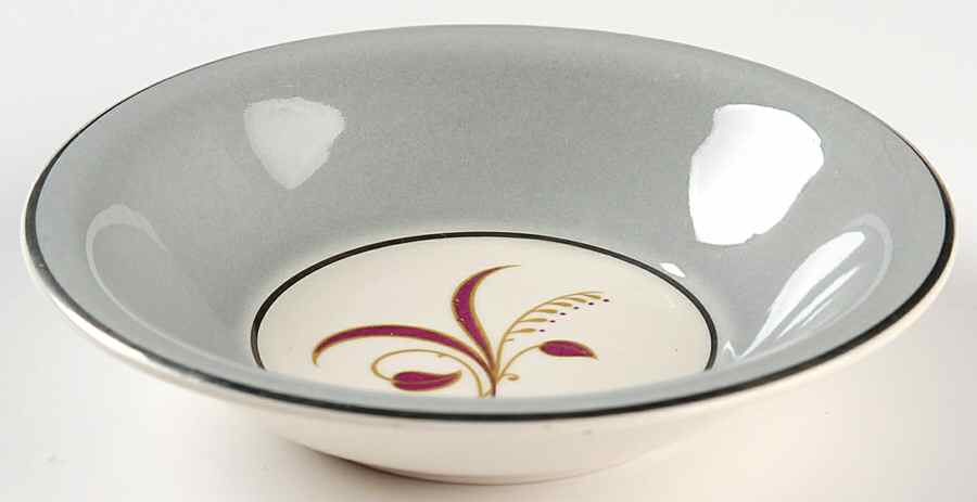 Slender Leaf Gray Fruit/Dessert (Sauce) Bowl by Harker-1