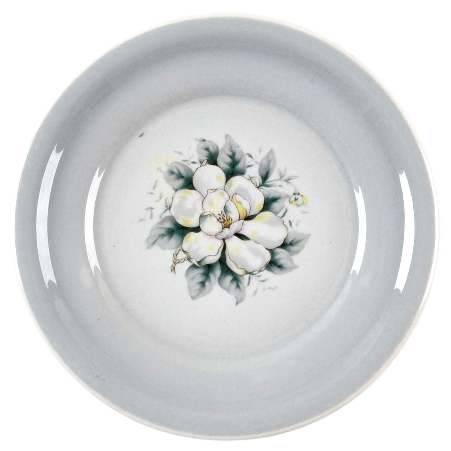 Springtime (Gray Rim) Bread & Butter Plate by Harker-1
