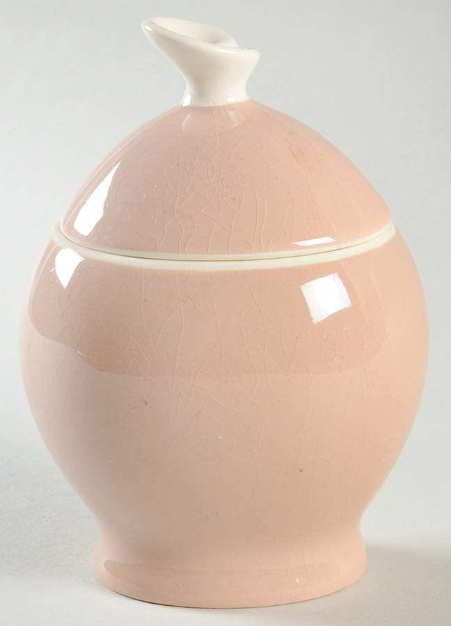 Springtime (Tan Background) Sugar Bowl & Lid by Harker-1