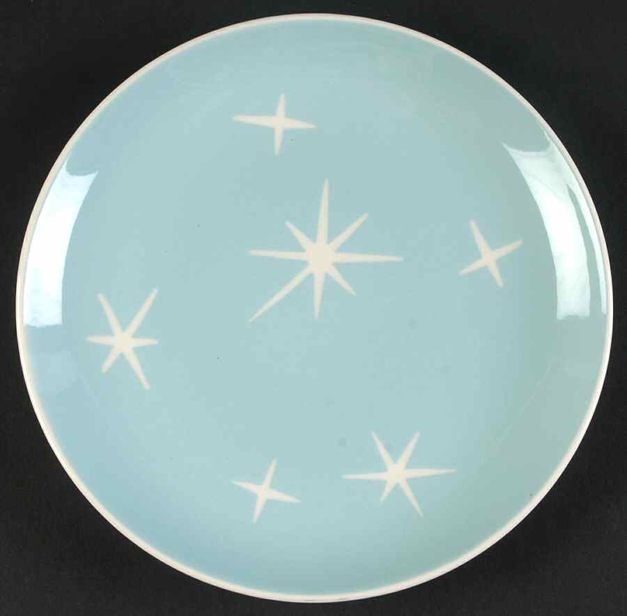 Star Lite Sky Blue Salad Plate by Harker-1