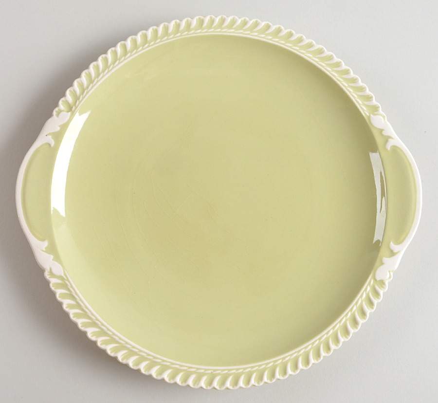 Sun Valley Handled Cake Plate by Harker-1