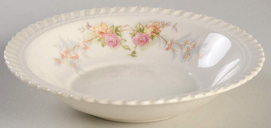 Sweetheart Rose (Royal Gadroon) Fruit/Dessert (Sauce) Bowl by Harker-1
