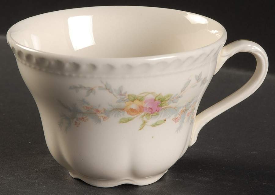 Sweetheart Rose (Royal Gadroon) Flat Cup by Harker-1