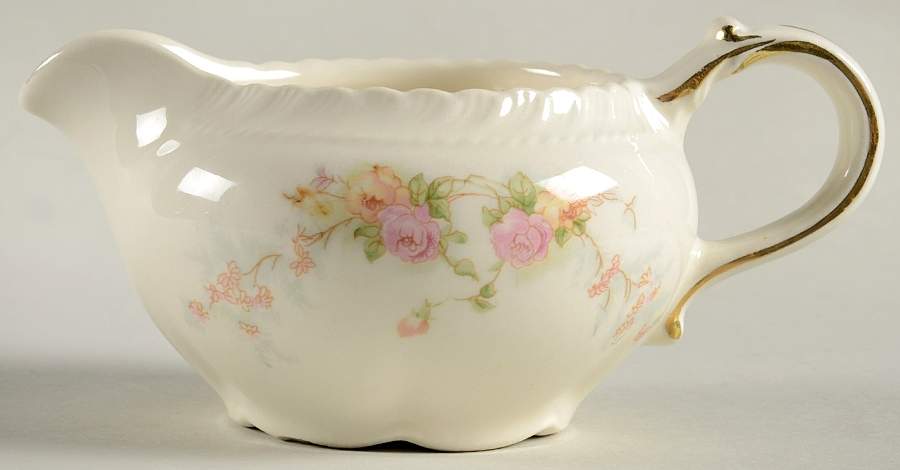 Sweetheart Rose (Royal Gadroon) Creamer by Harker-1