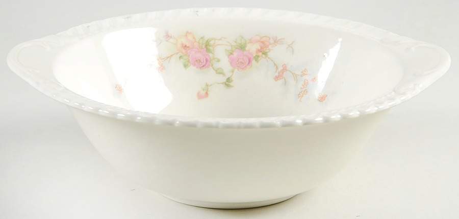 Sweetheart Rose (Royal Gadroon) Lugged Cereal Bowl by Harker-1