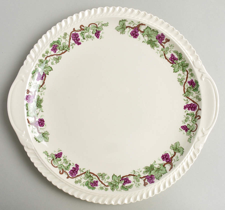 Vintage Handled Cake Plate by Harker-1